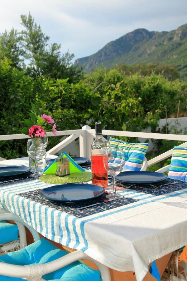 Blue Sky Cottage, Kanouli Beach Halikounas Esterno foto