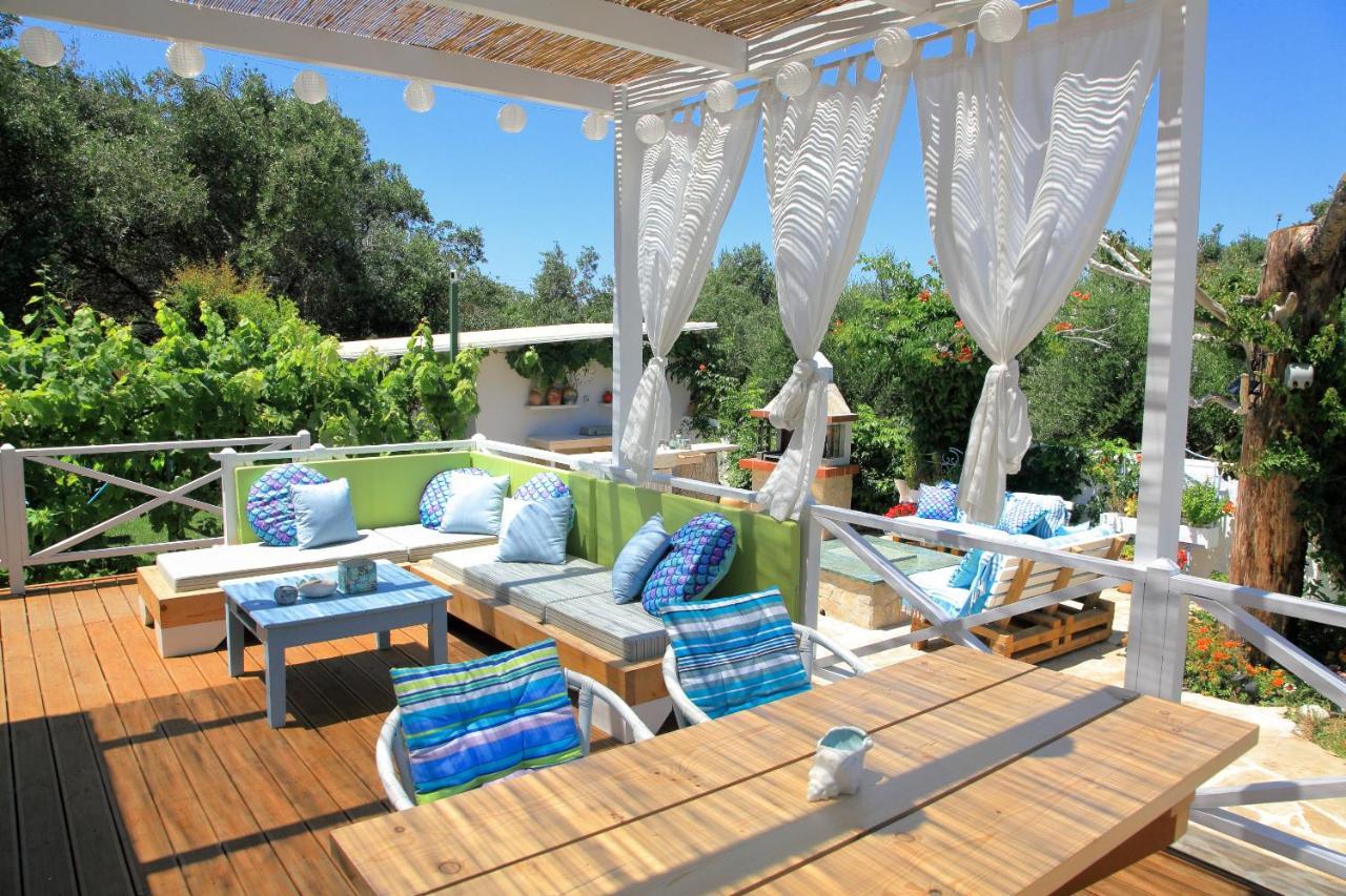 Blue Sky Cottage, Kanouli Beach Halikounas Esterno foto