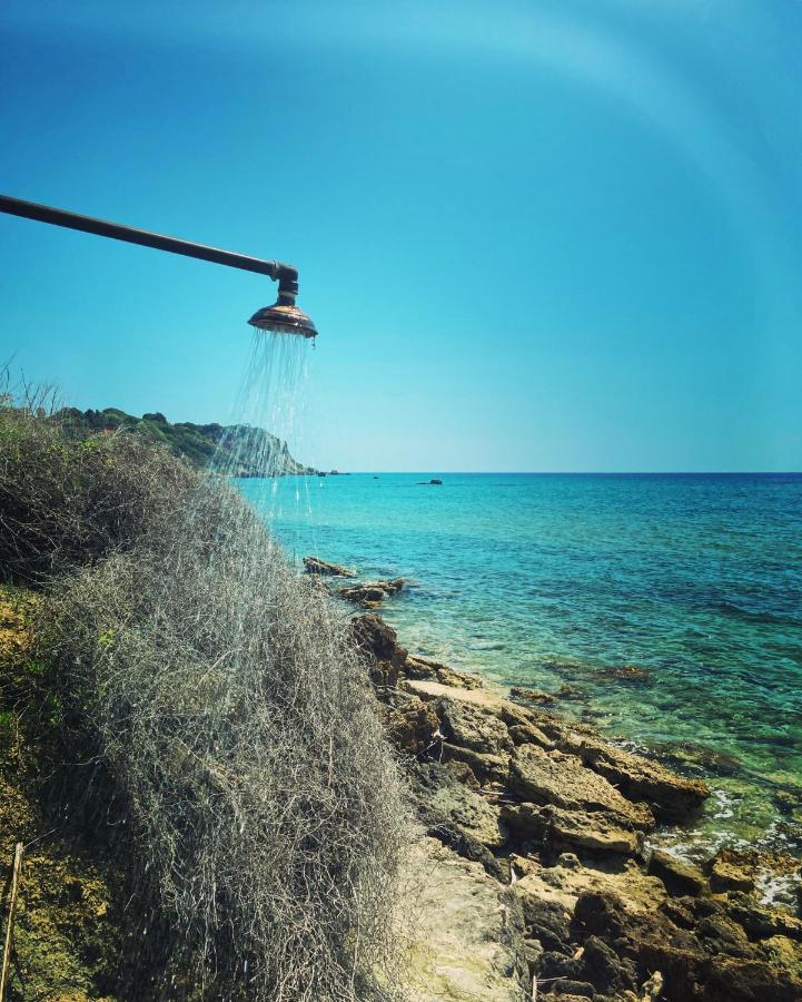 Blue Sky Cottage, Kanouli Beach Halikounas Esterno foto