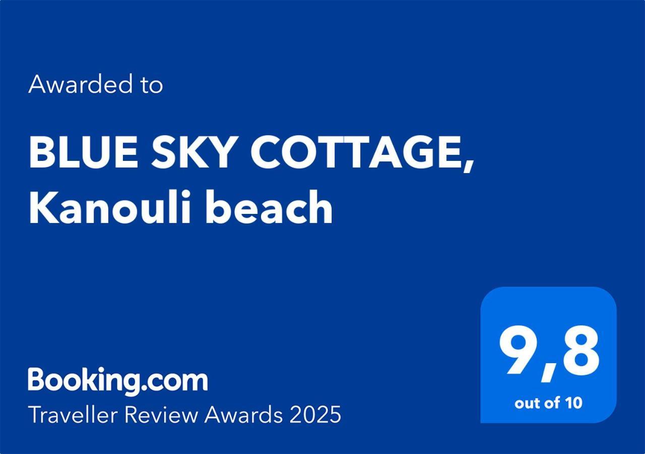 Blue Sky Cottage, Kanouli Beach Halikounas Esterno foto